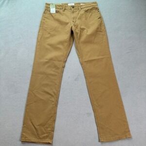 Goodfellow & Co Mens Jeans 32x32 Brown Slim Straight Mid Rise Stretch Denim NWT
